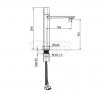 LAVEO Bateria umywalkowa nablatowa TORES czarna BVT_72ND